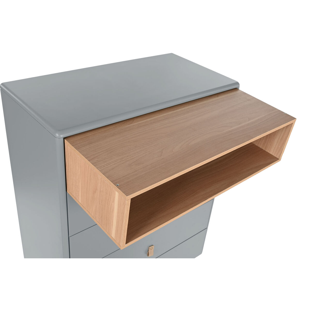 Kommode Home ESPRIT Blå Grå polypropylen Tre MDF 80 x 40 x 117 cm